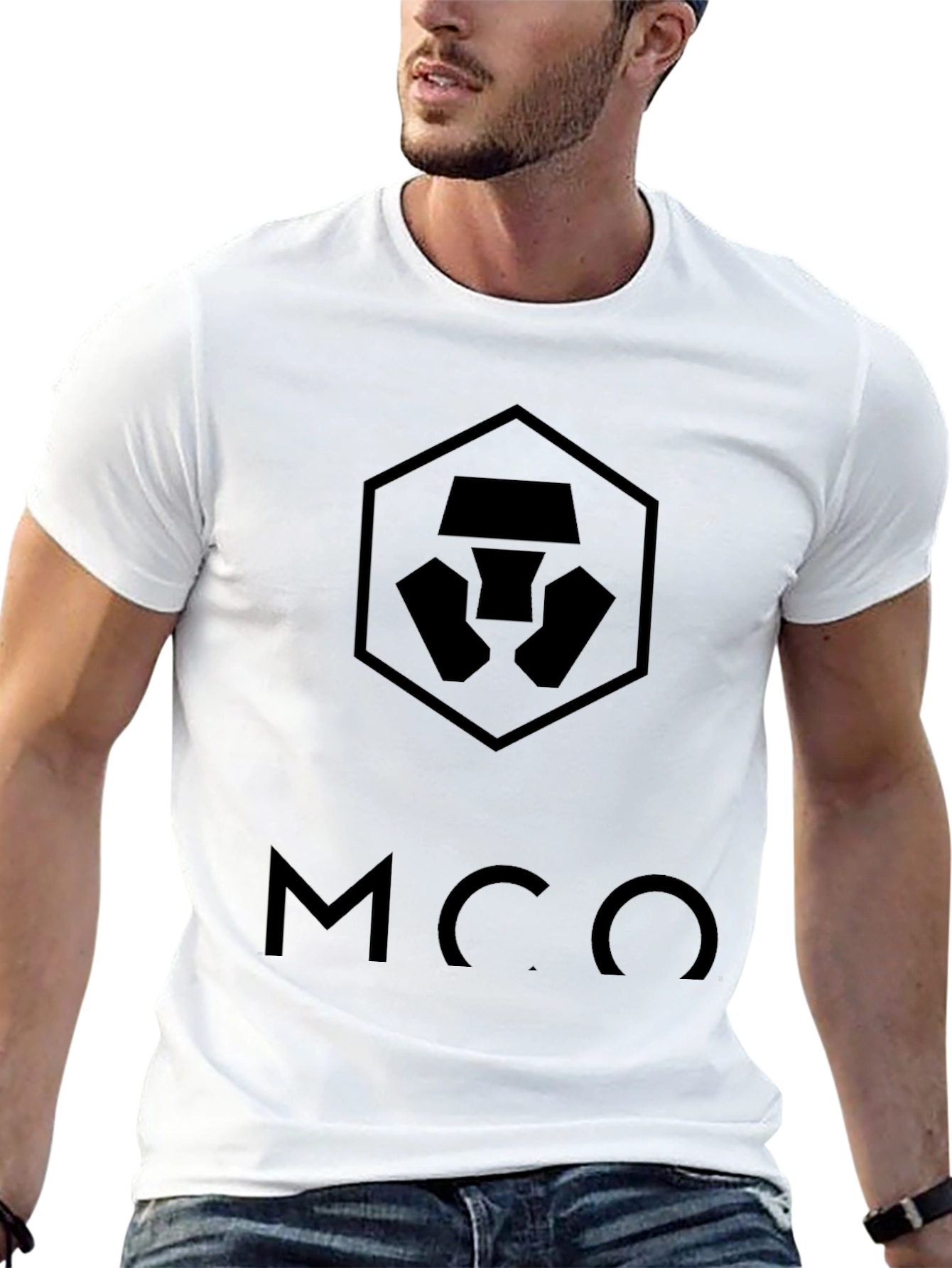 Modern Black T-Shirt with Graphic Logo Design