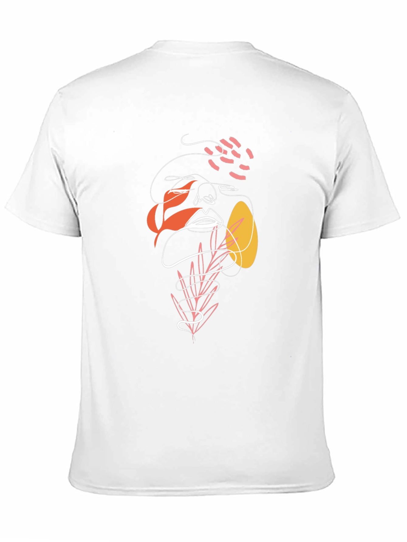 Abstract Face Graphic Tee - Modern Art Shirt