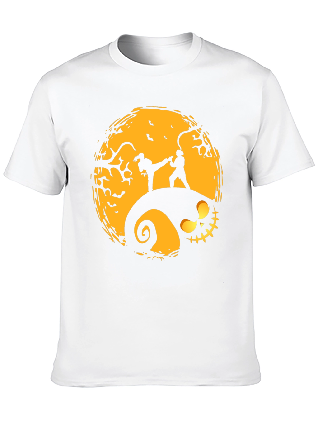 Halloween Karate Silhouette Graphic Tee