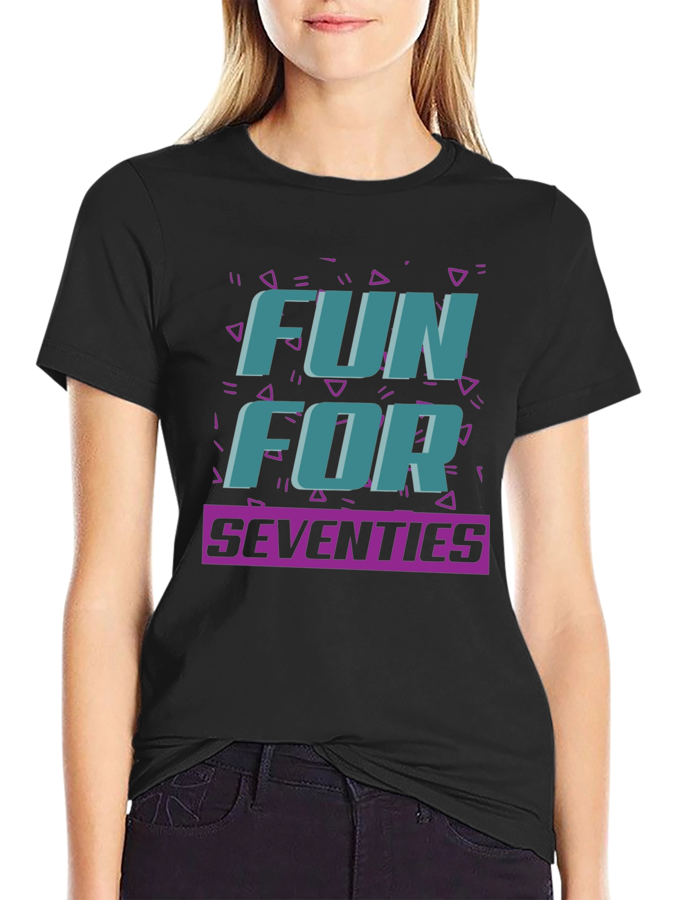 Fun For Seventies Black T-Shirt