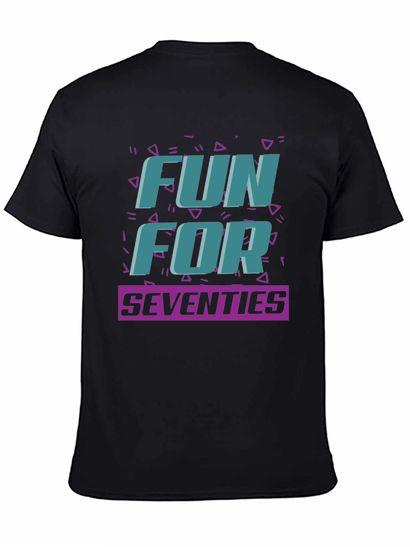 Fun For Seventies Black T-Shirt