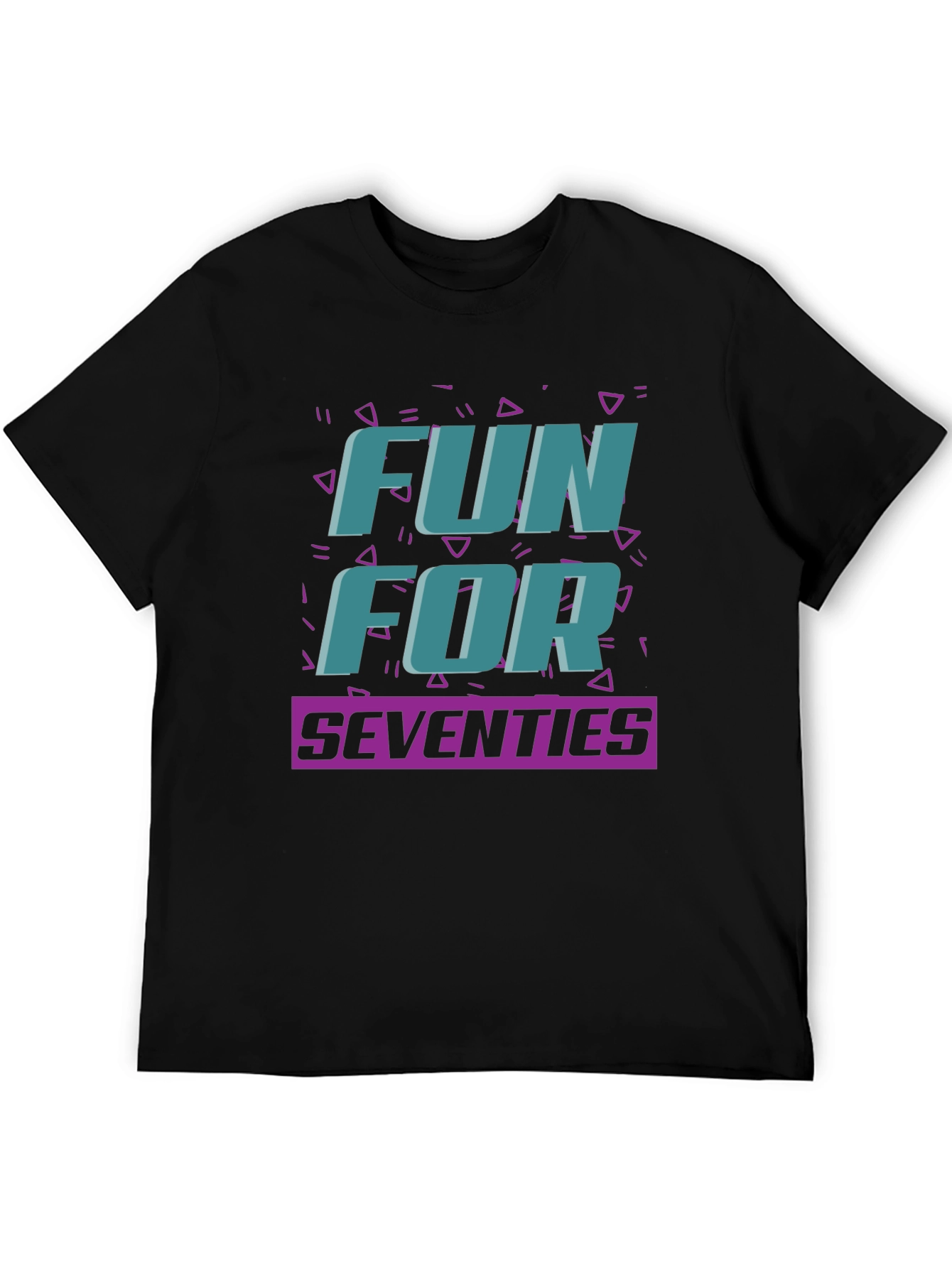 Fun For Seventies Black T-Shirt