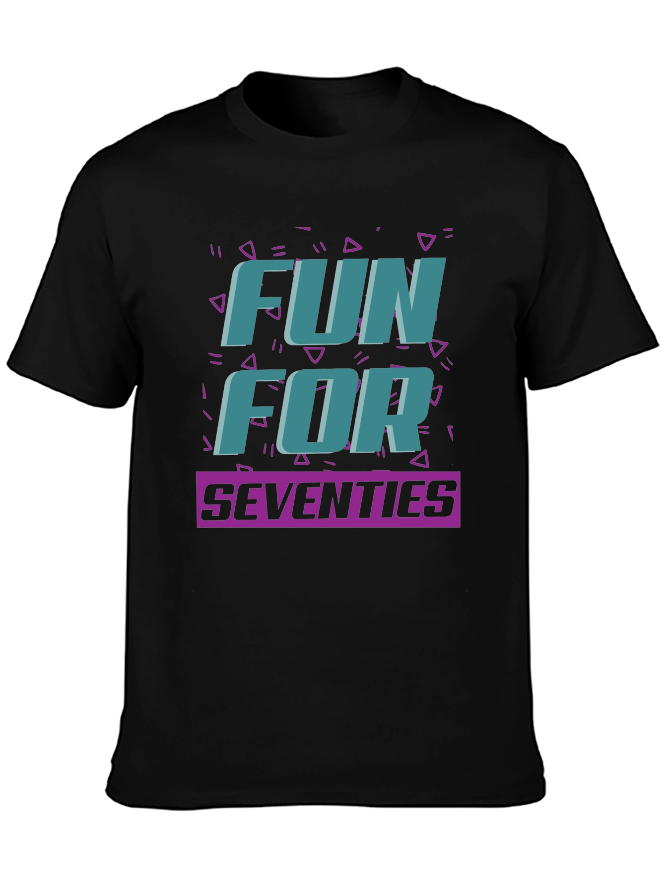 Fun For Seventies Black T-Shirt