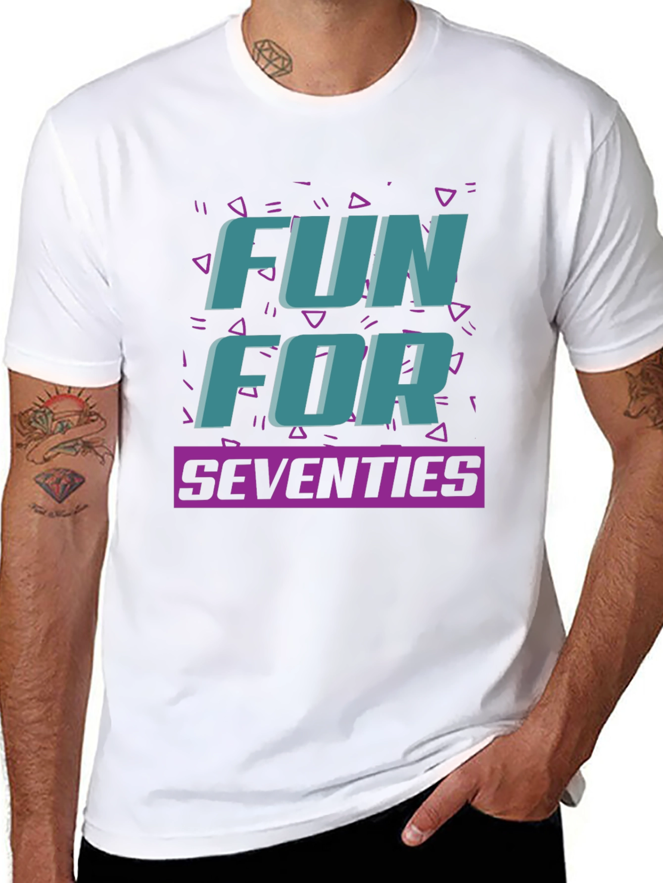 Fun For Seventies Black T-Shirt