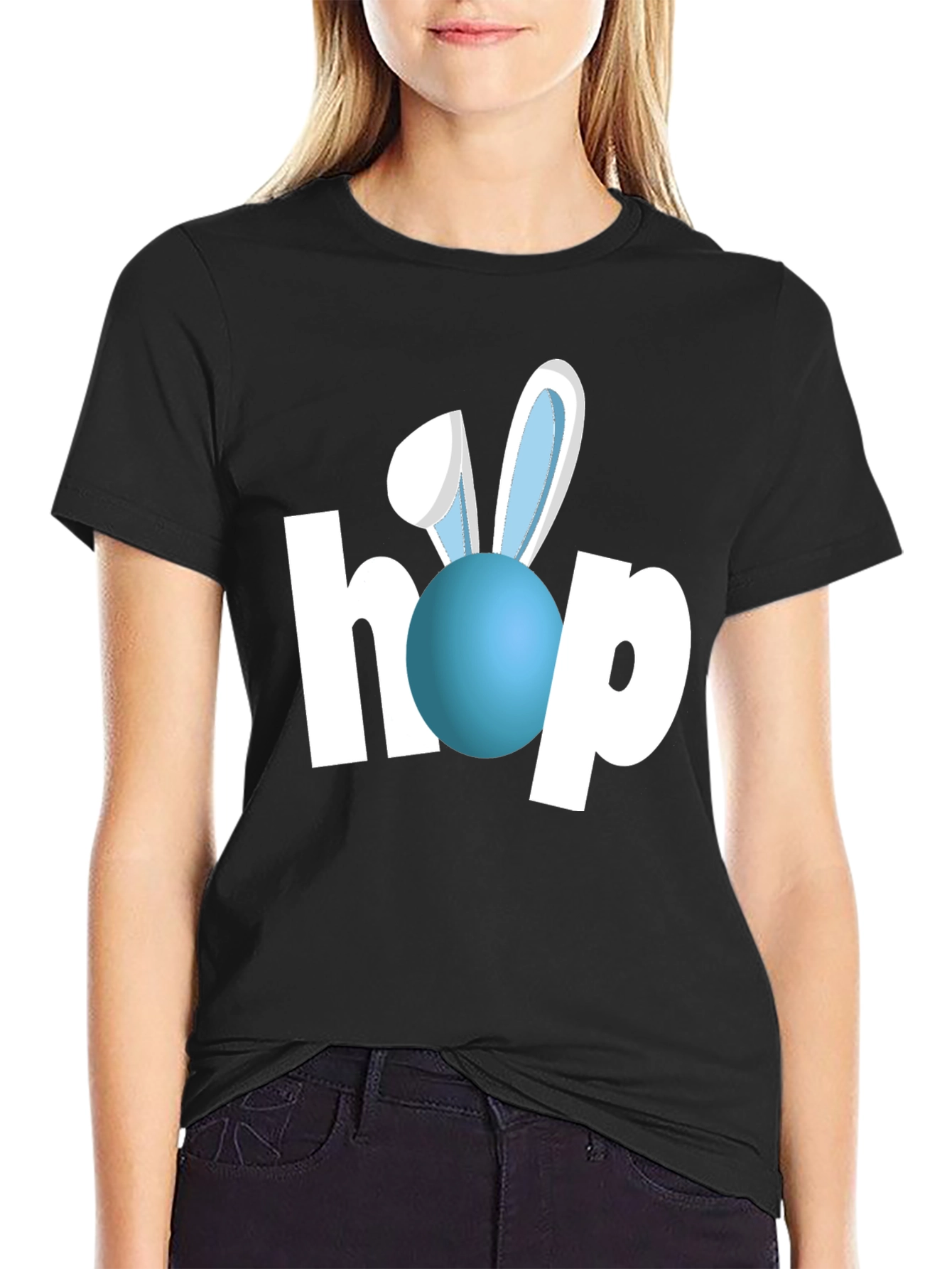 Easter Hop Bunny T-Shirt - Festive Holiday Apparel
