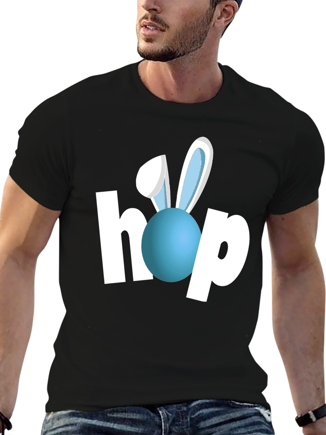 Easter Hop Bunny T-Shirt - Festive Holiday Apparel