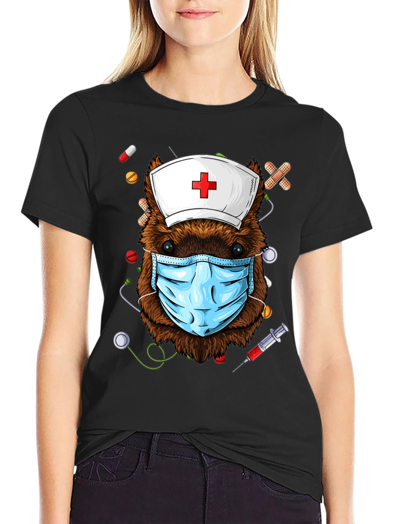 Nurse Beaver T-Shirt: Healthcare Hero