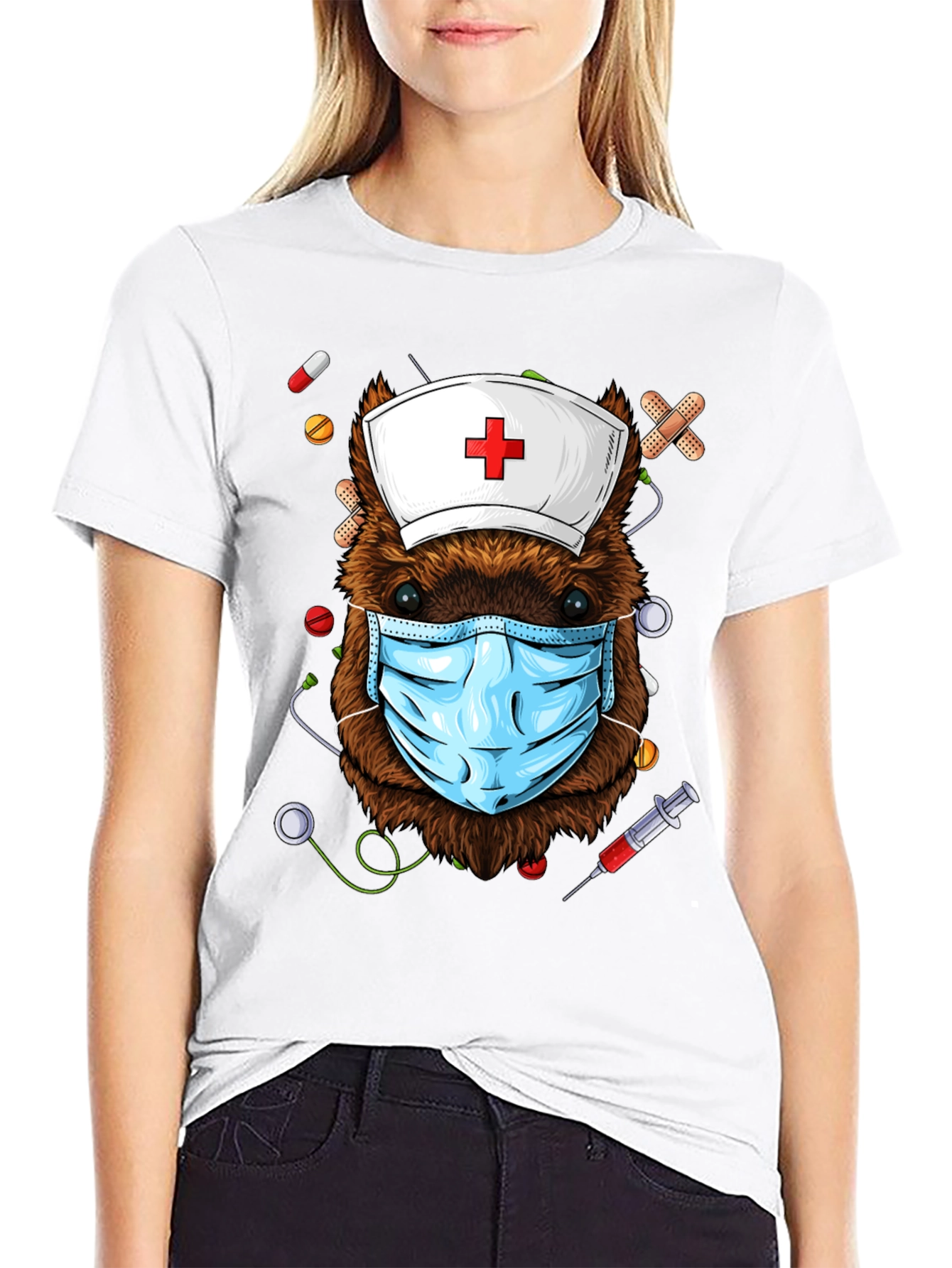 Nurse Beaver T-Shirt: Healthcare Hero