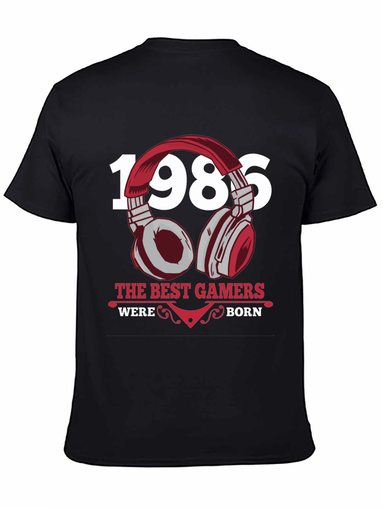 1986 Best Gamers T-Shirt Black Gaming Apparel