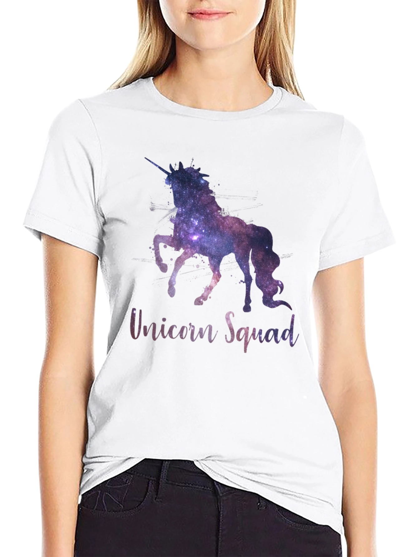 Unicorn Squad Galaxy Graphic T-Shirt