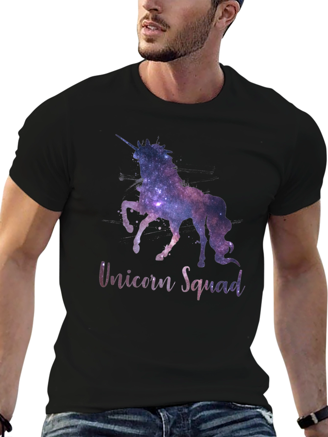 Unicorn Squad Galaxy Graphic T-Shirt