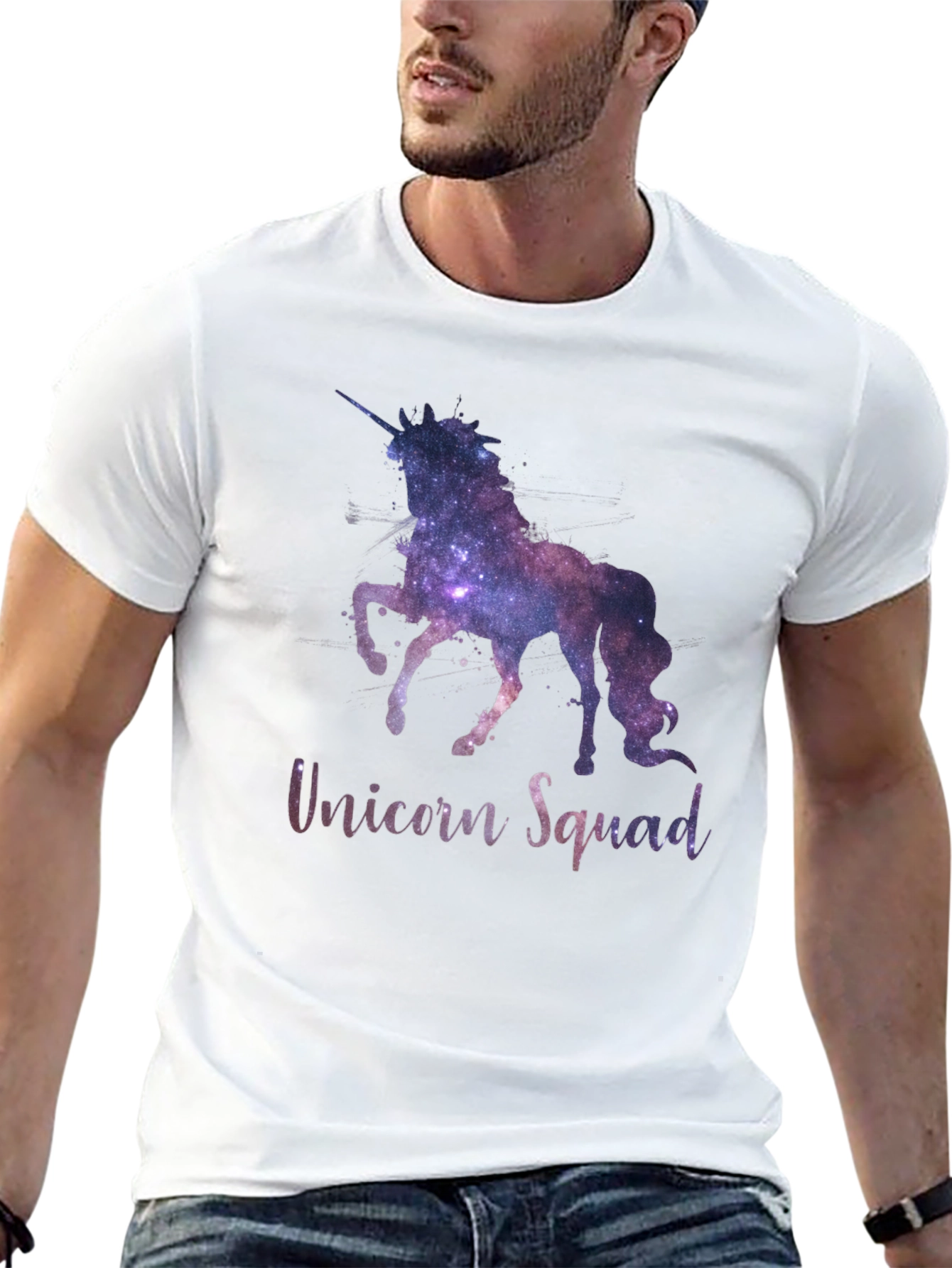 Unicorn Squad Galaxy Graphic T-Shirt