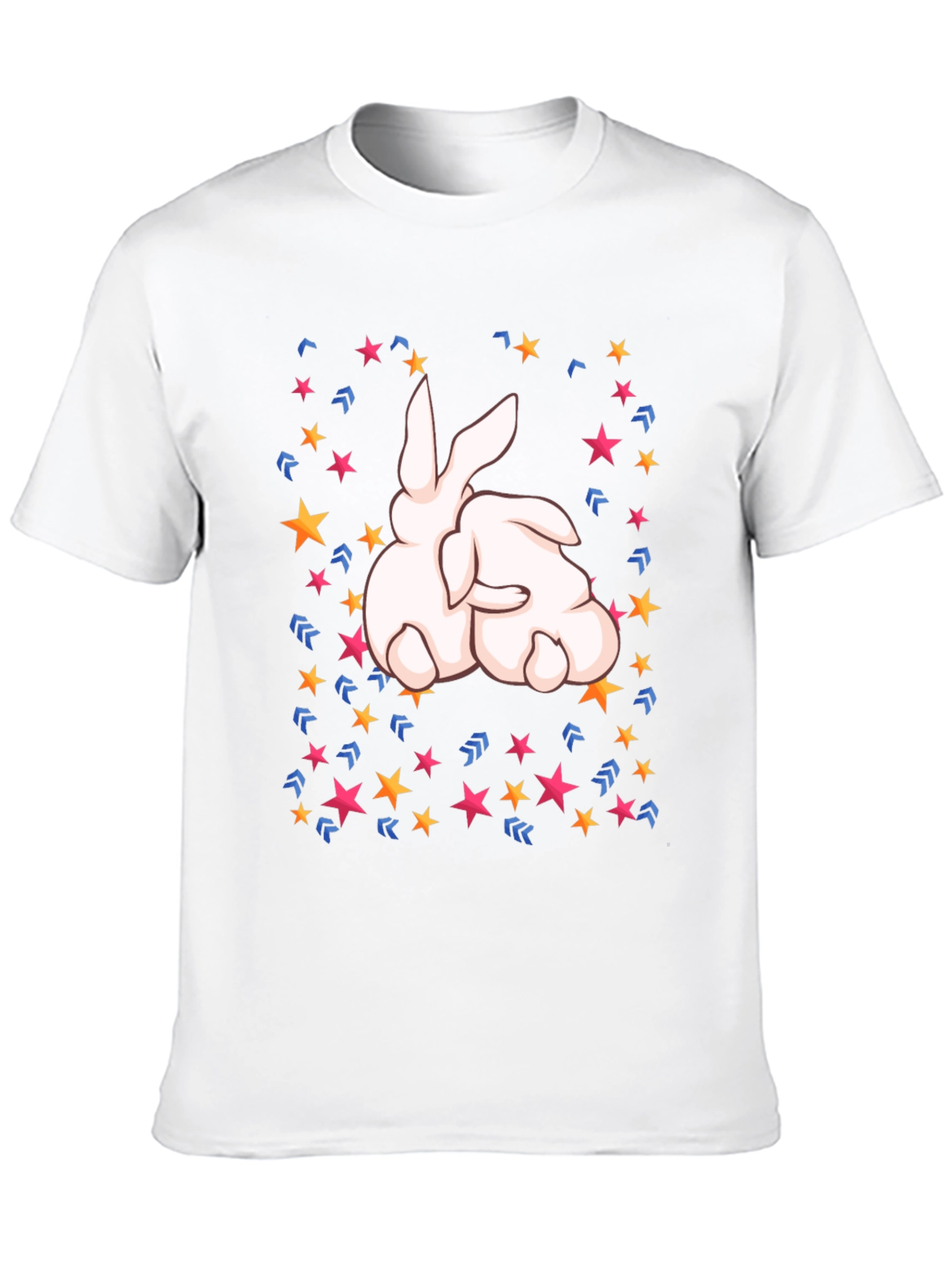 Bunny Star Black T-Shirt