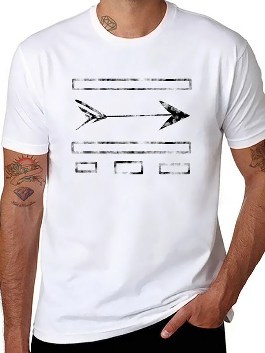 Mens Graphic Arrow T-Shirt - Soft Cotton Tee