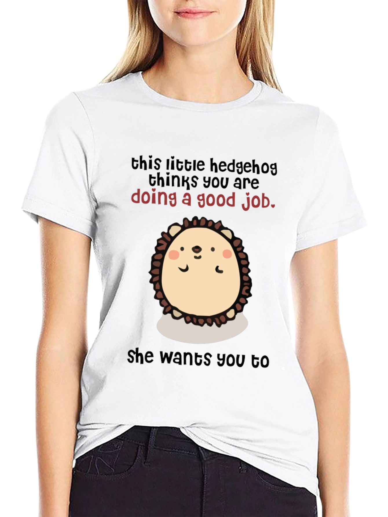 Cute Hedgehog Encouragement T-Shirt