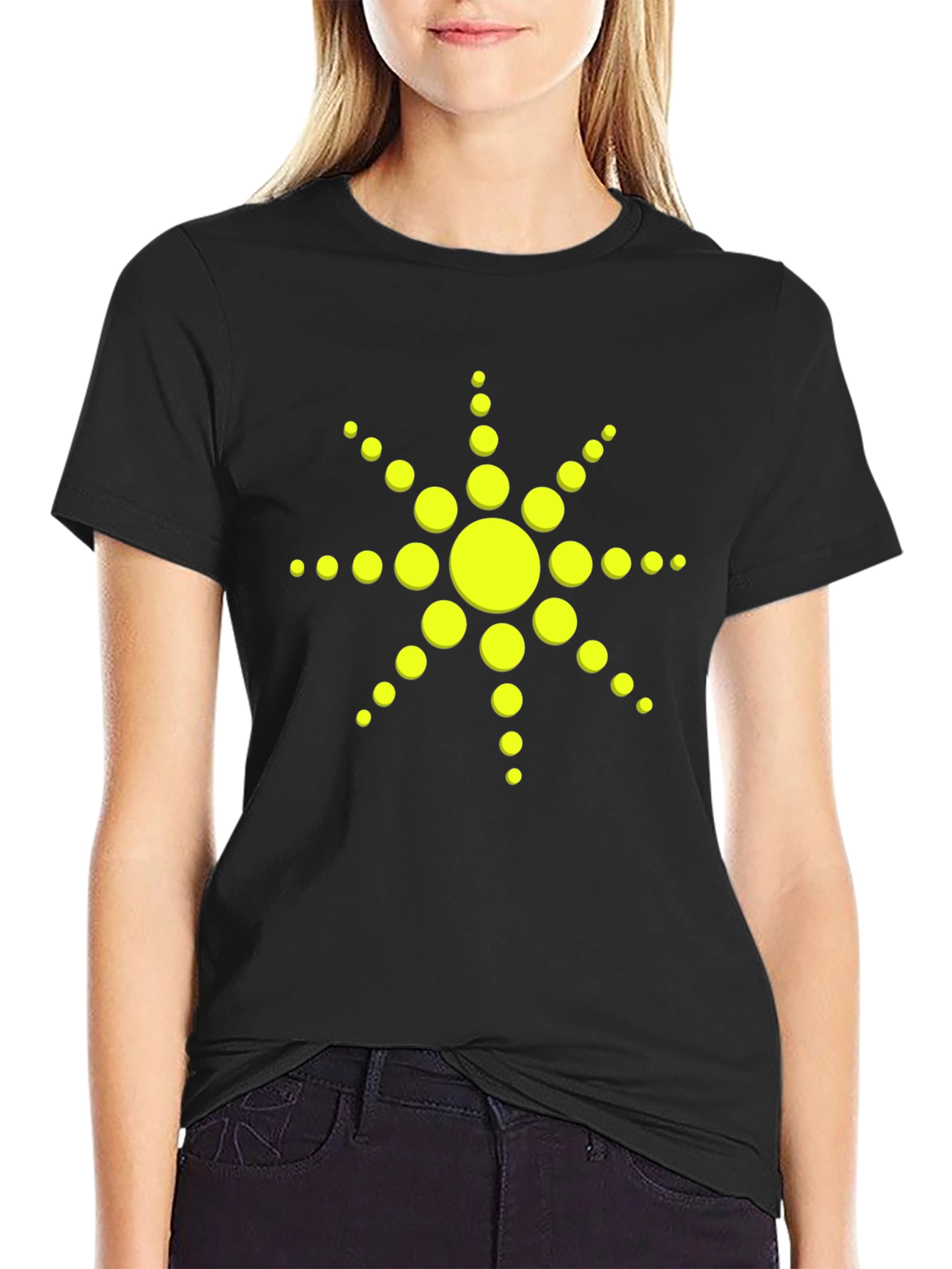 Solar Flare Graphic Tee - Black
