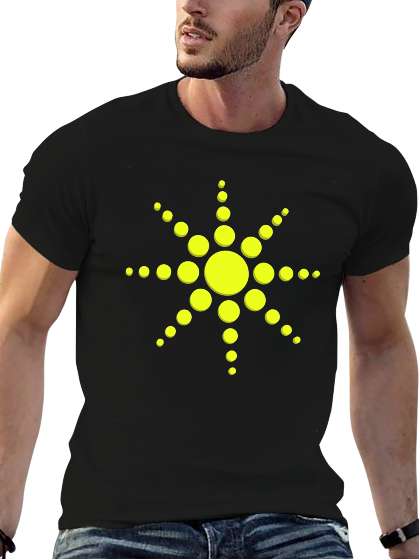 Solar Flare Graphic Tee - Black