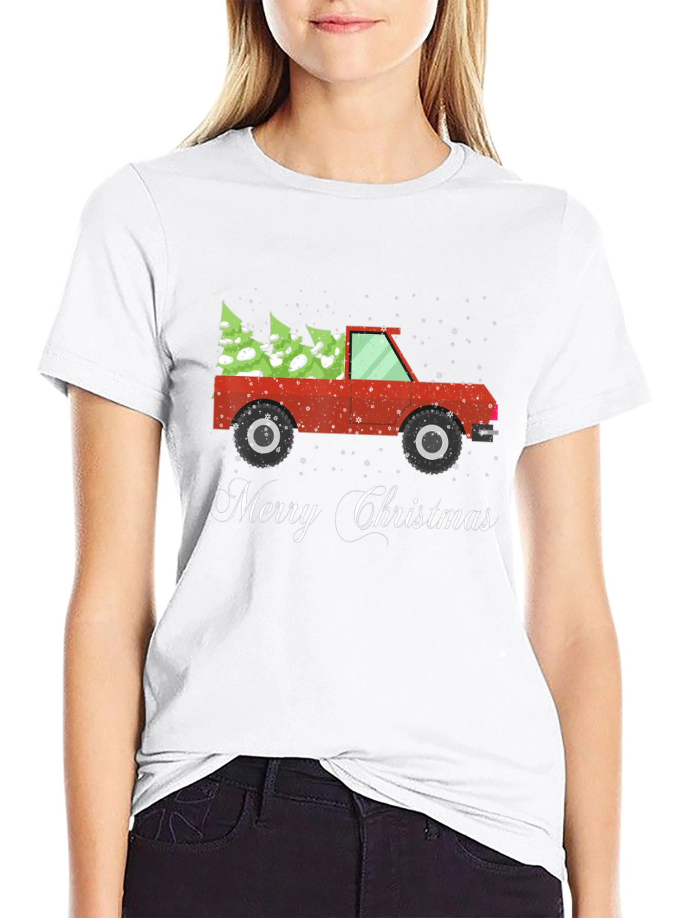 Festive Christmas Truck T-Shirt