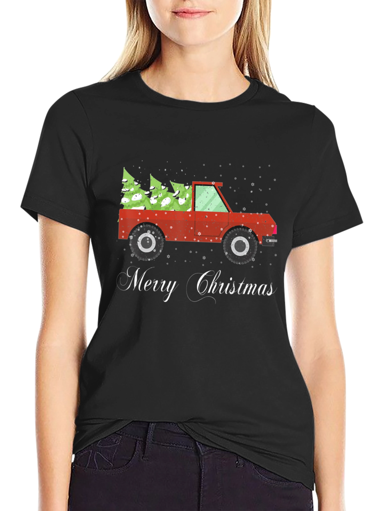 Festive Christmas Truck T-Shirt