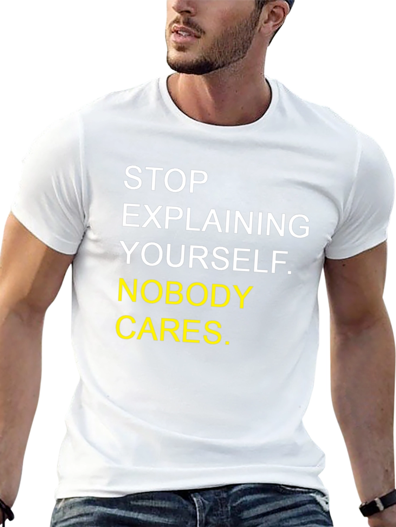 Sarcastic Graphic Tee - Nobody Cares T-Shirt