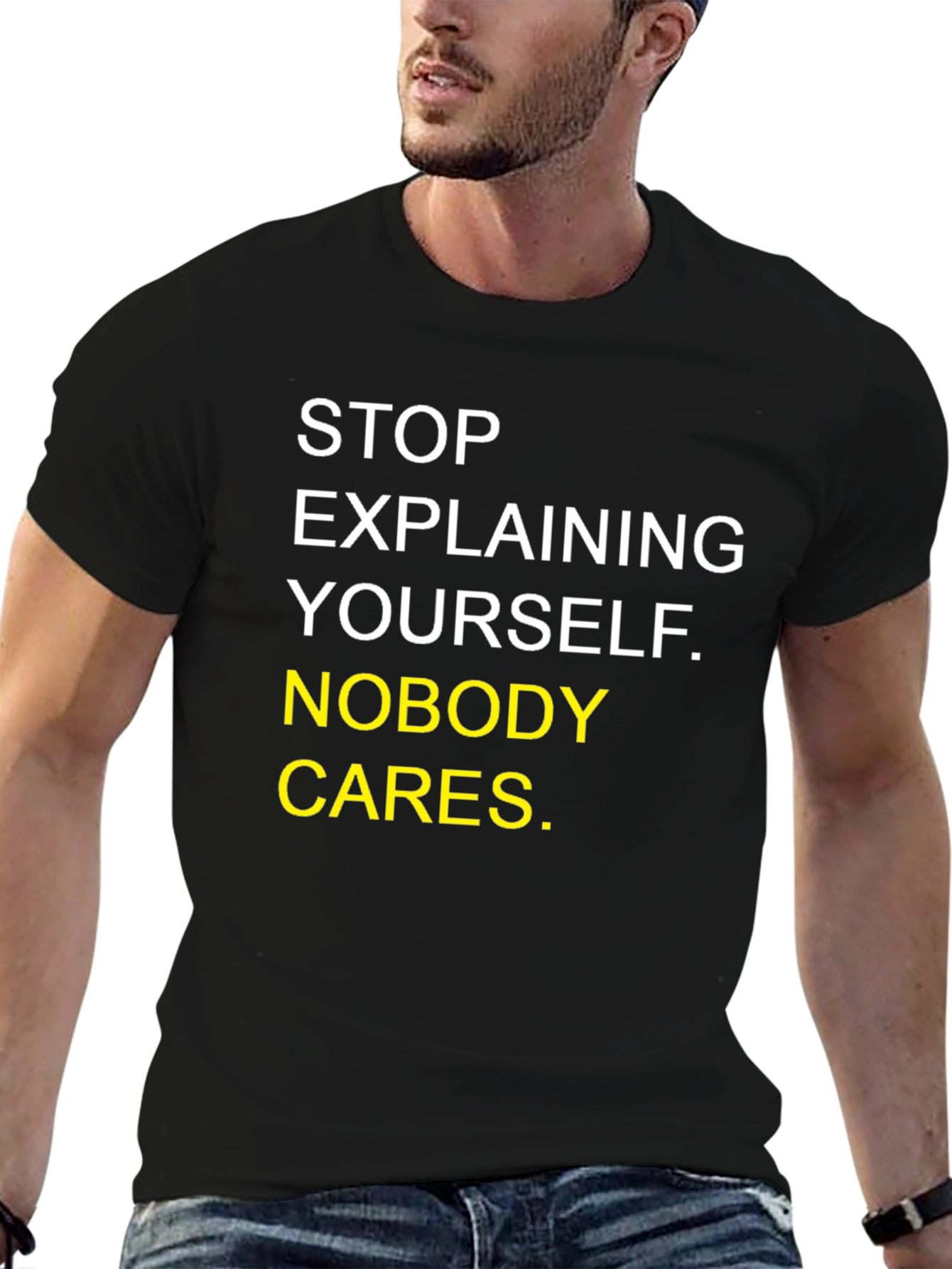 Sarcastic Graphic Tee - Nobody Cares T-Shirt