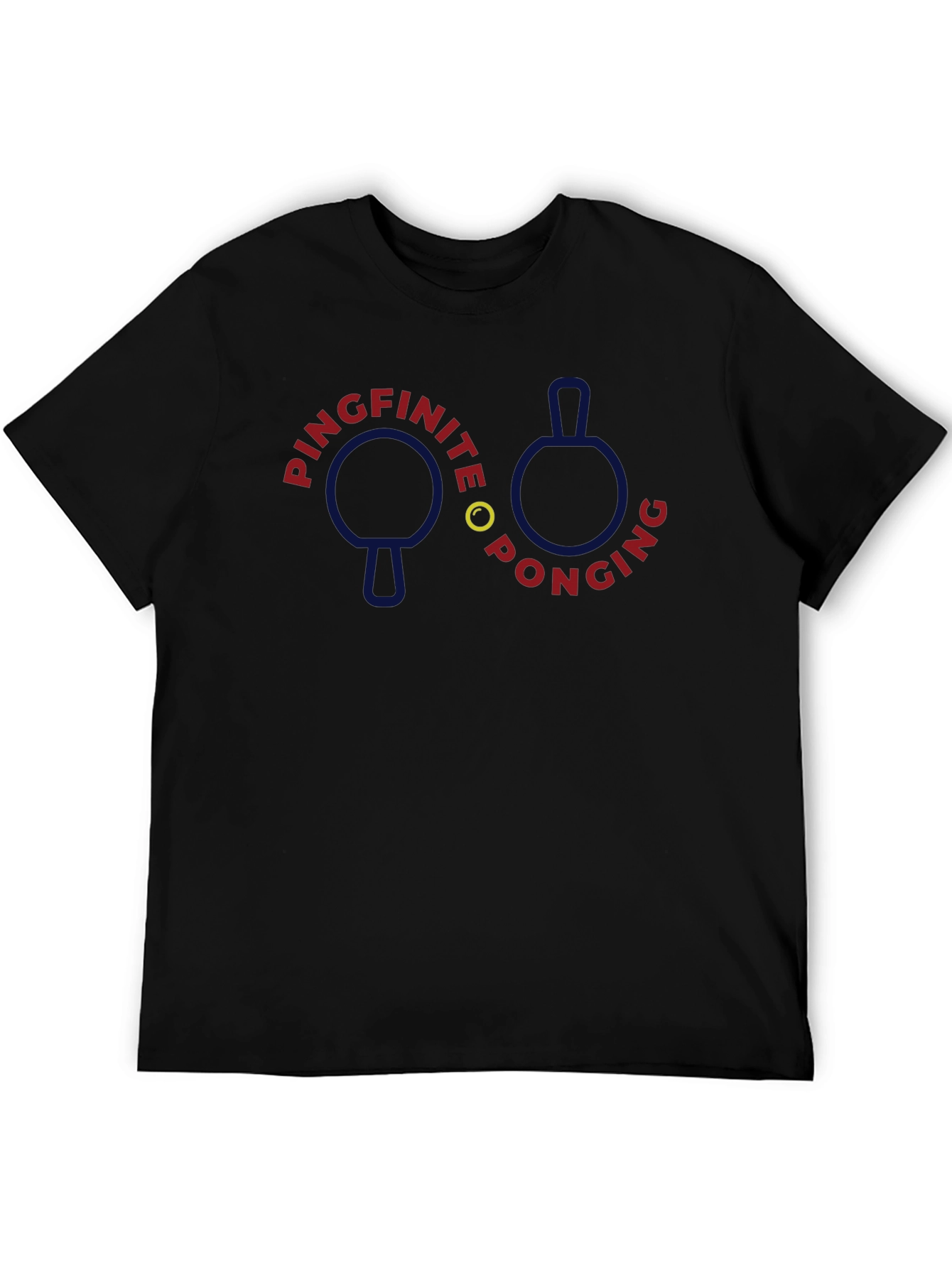 Pingfinite Ponging Graphic Tee - Table Tennis Fan T-Shirt