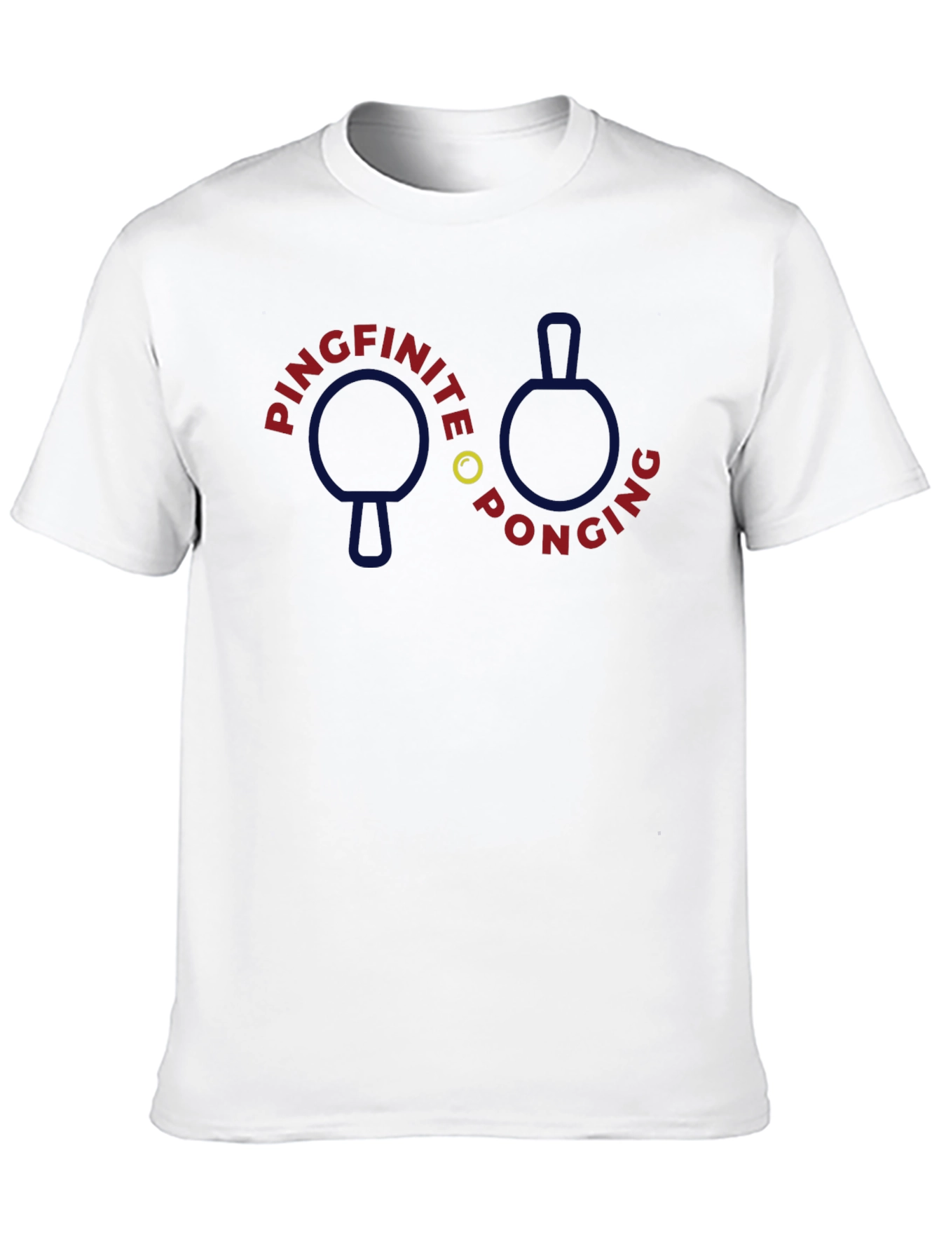 Pingfinite Ponging Graphic Tee - Table Tennis Fan T-Shirt