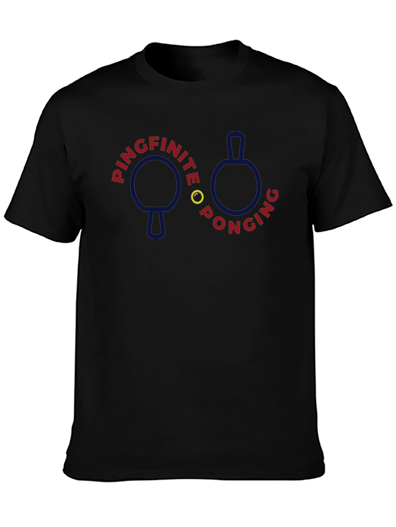 Pingfinite Ponging Graphic Tee - Table Tennis Fan T-Shirt