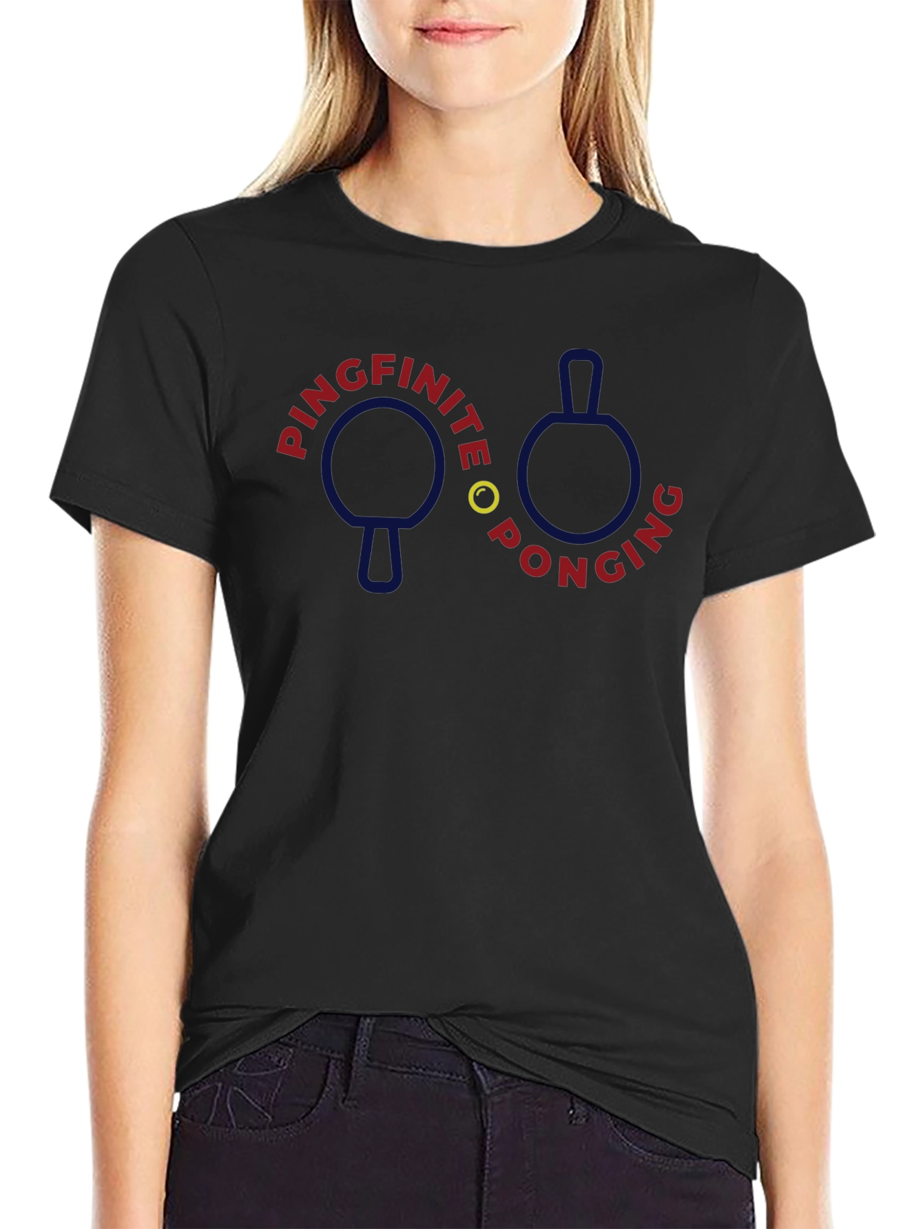 Pingfinite Ponging Graphic Tee - Table Tennis Fan T-Shirt