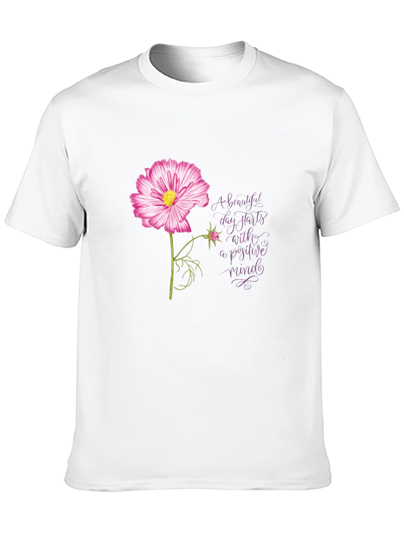Positive Mindset Floral T-Shirt