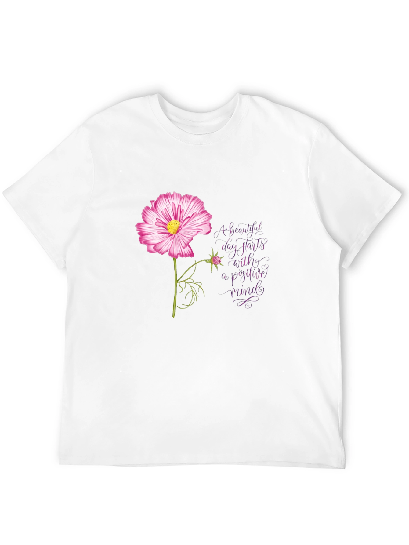 Positive Mindset Floral T-Shirt