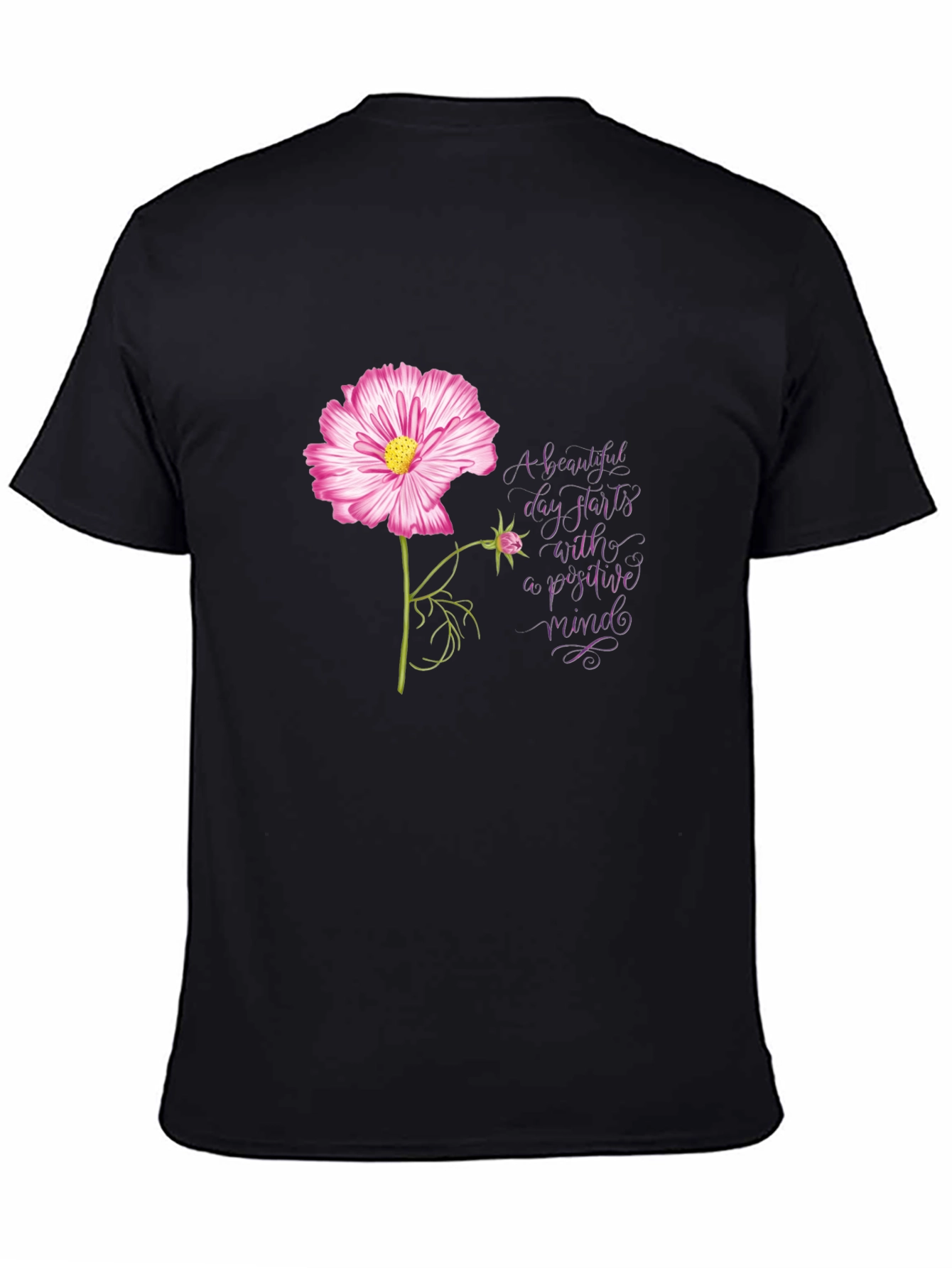 Positive Mindset Floral T-Shirt