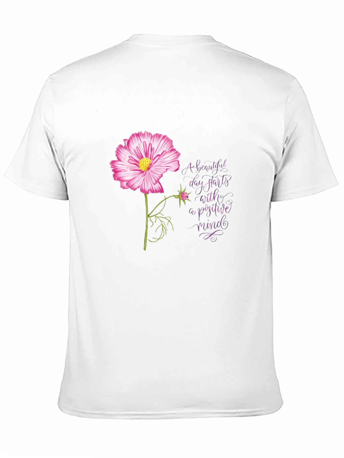 Positive Mindset Floral T-Shirt