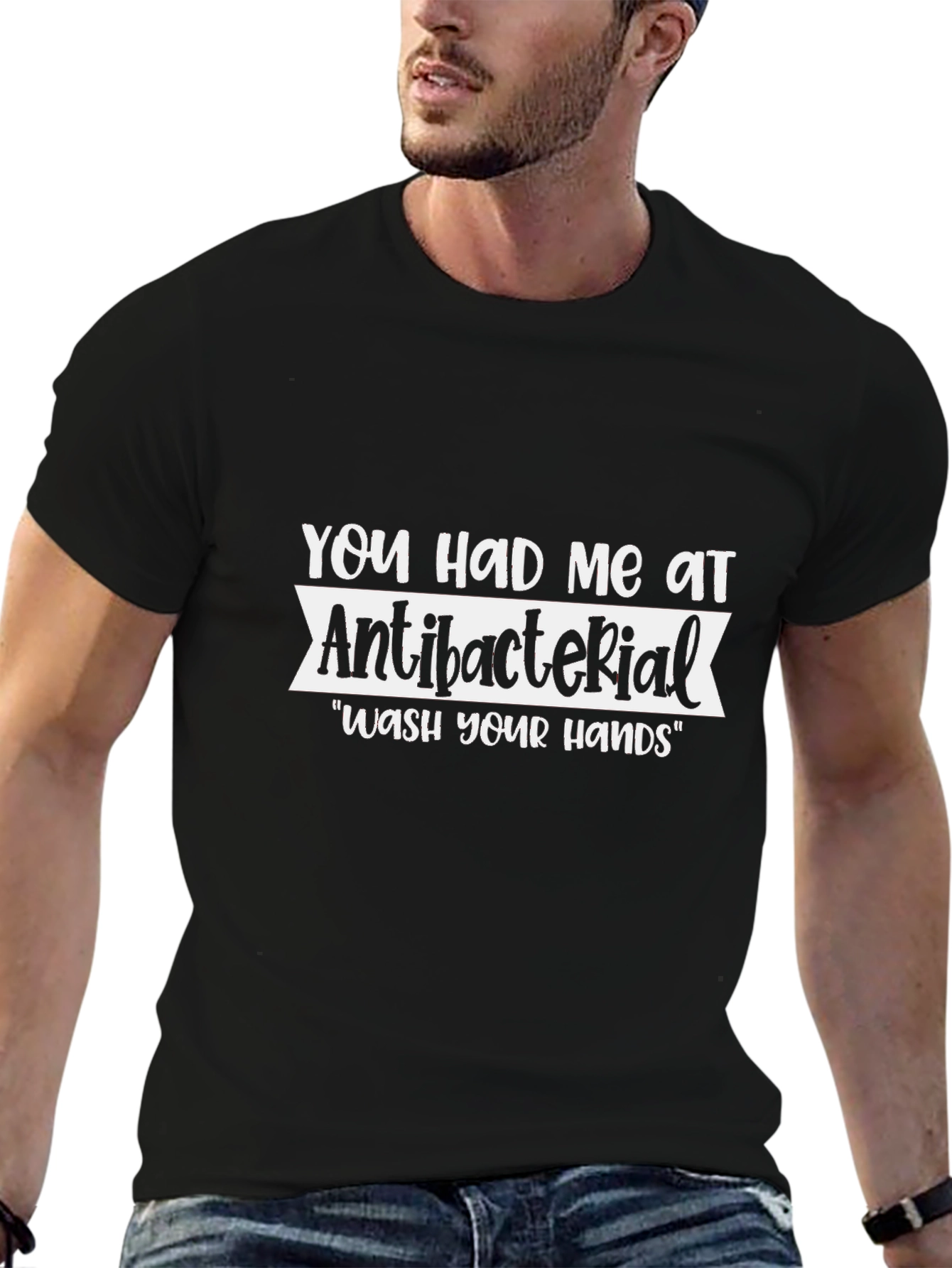 Antibacterial Wash Your Hands Graphic Tee