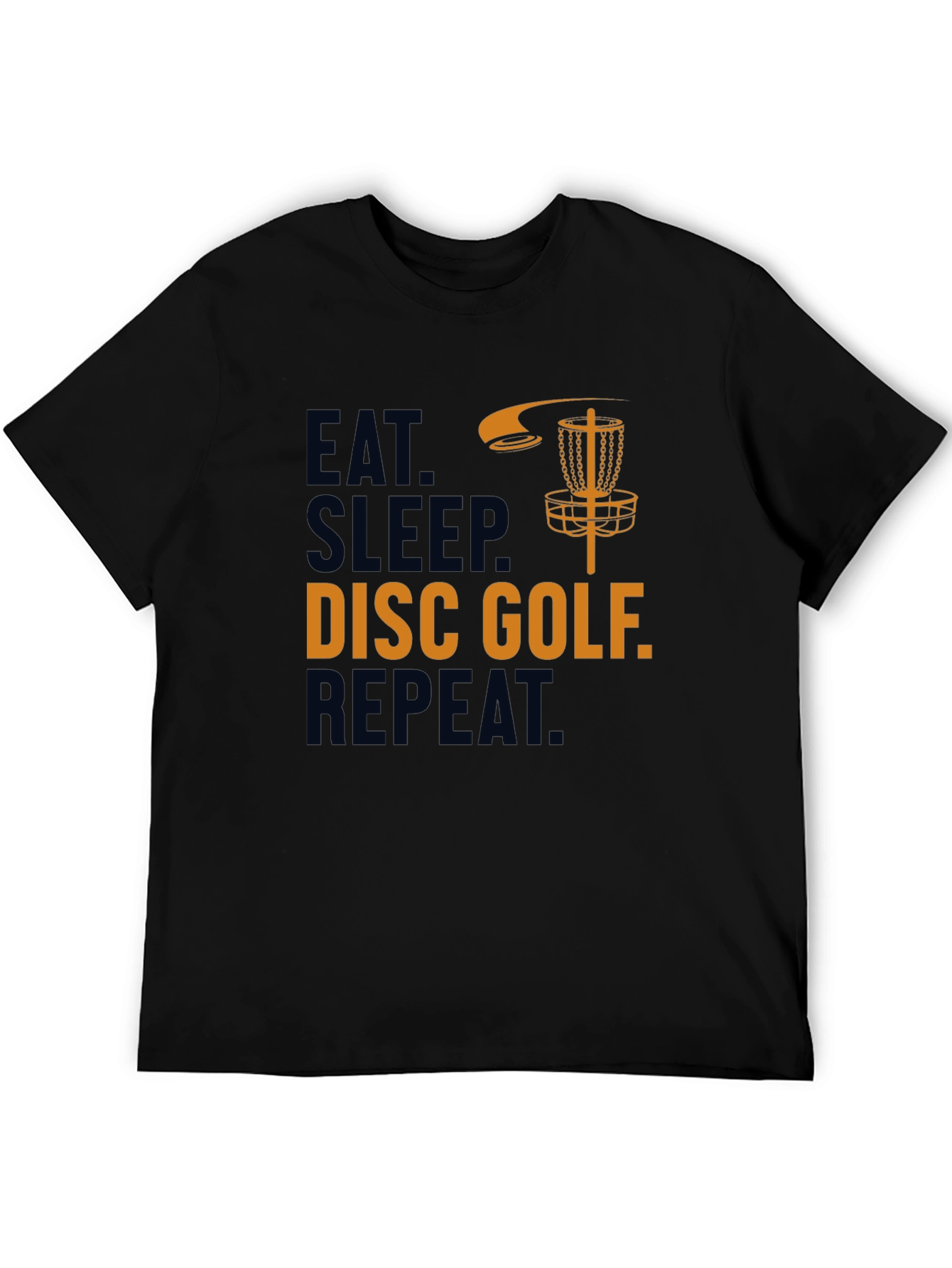 Eat Sleep Disc Golf Repeat Graphic Tee