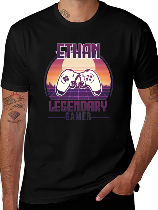 Ethan Legendary Gamer T-Shirt Retro Style