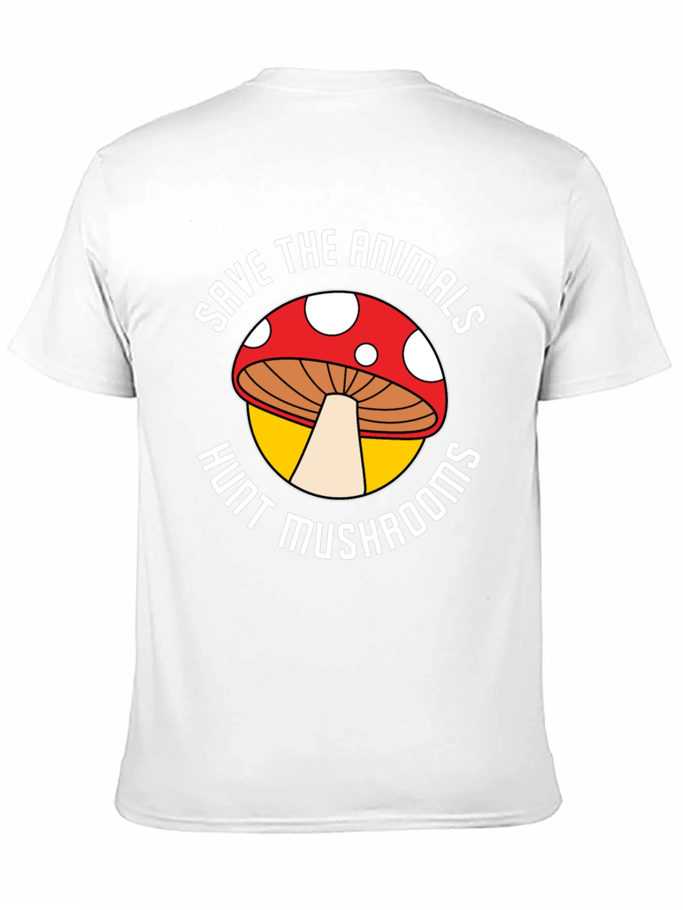 Save the Animals Hunt Mushrooms Graphic Tee