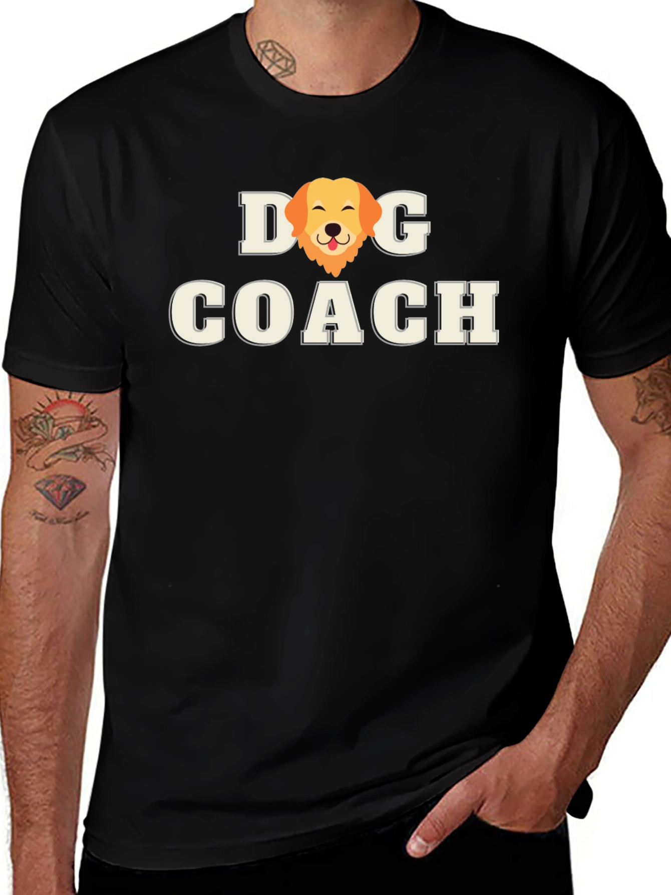 Dog Coach T-Shirt - Golden Retriever Graphic