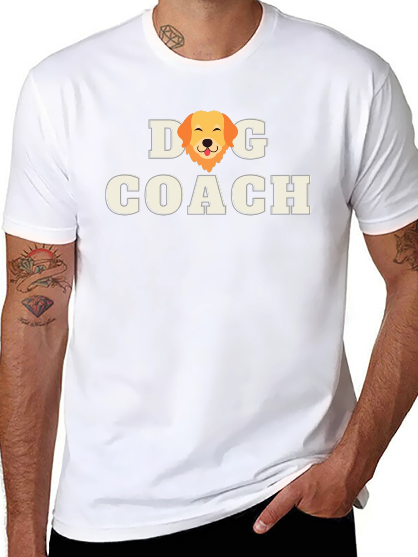 Dog Coach T-Shirt - Golden Retriever Graphic