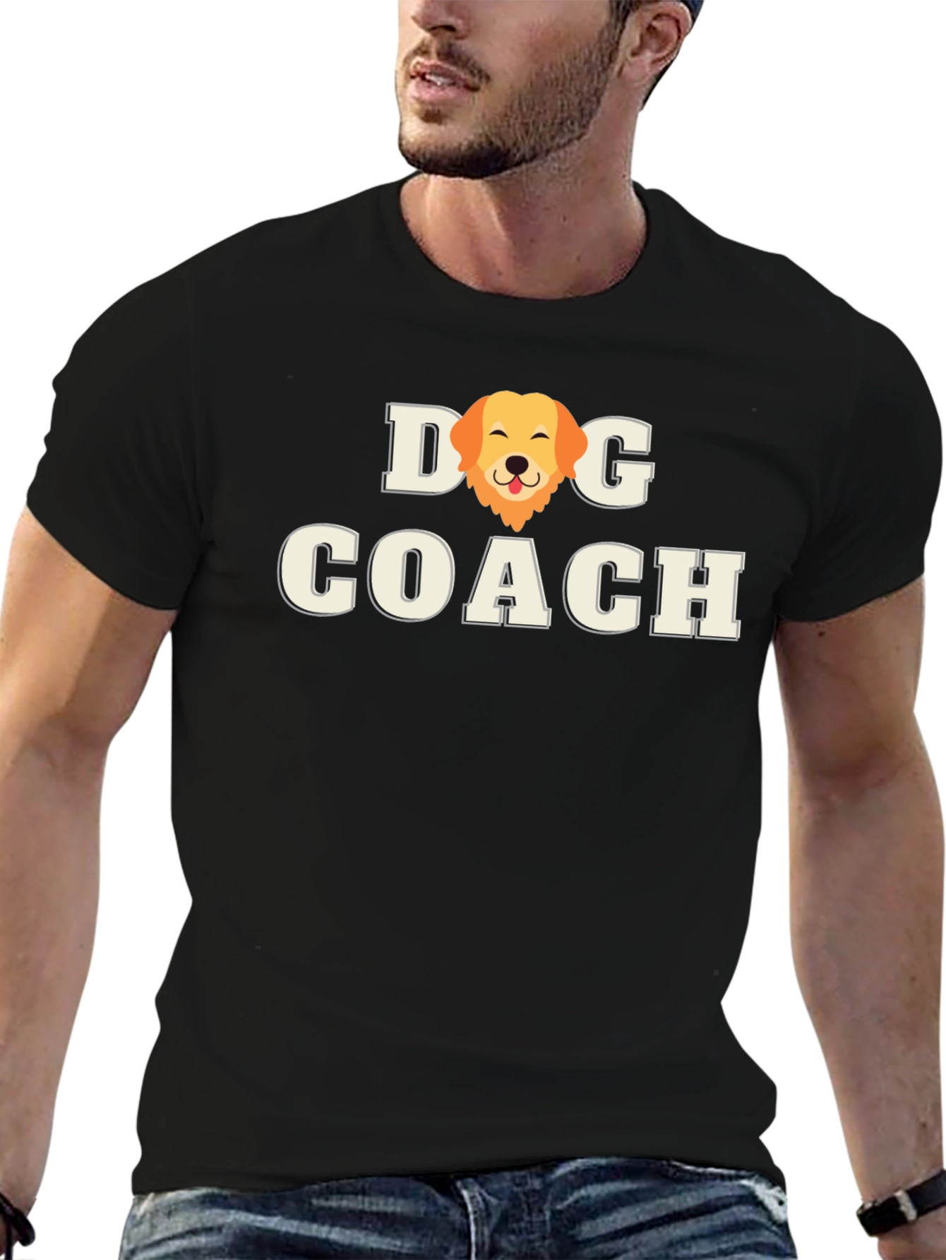 Dog Coach T-Shirt - Golden Retriever Graphic