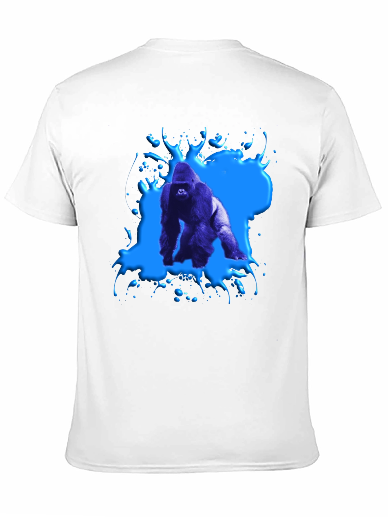 Gorilla Splash Graphic Tee - Bold Black T-Shirt