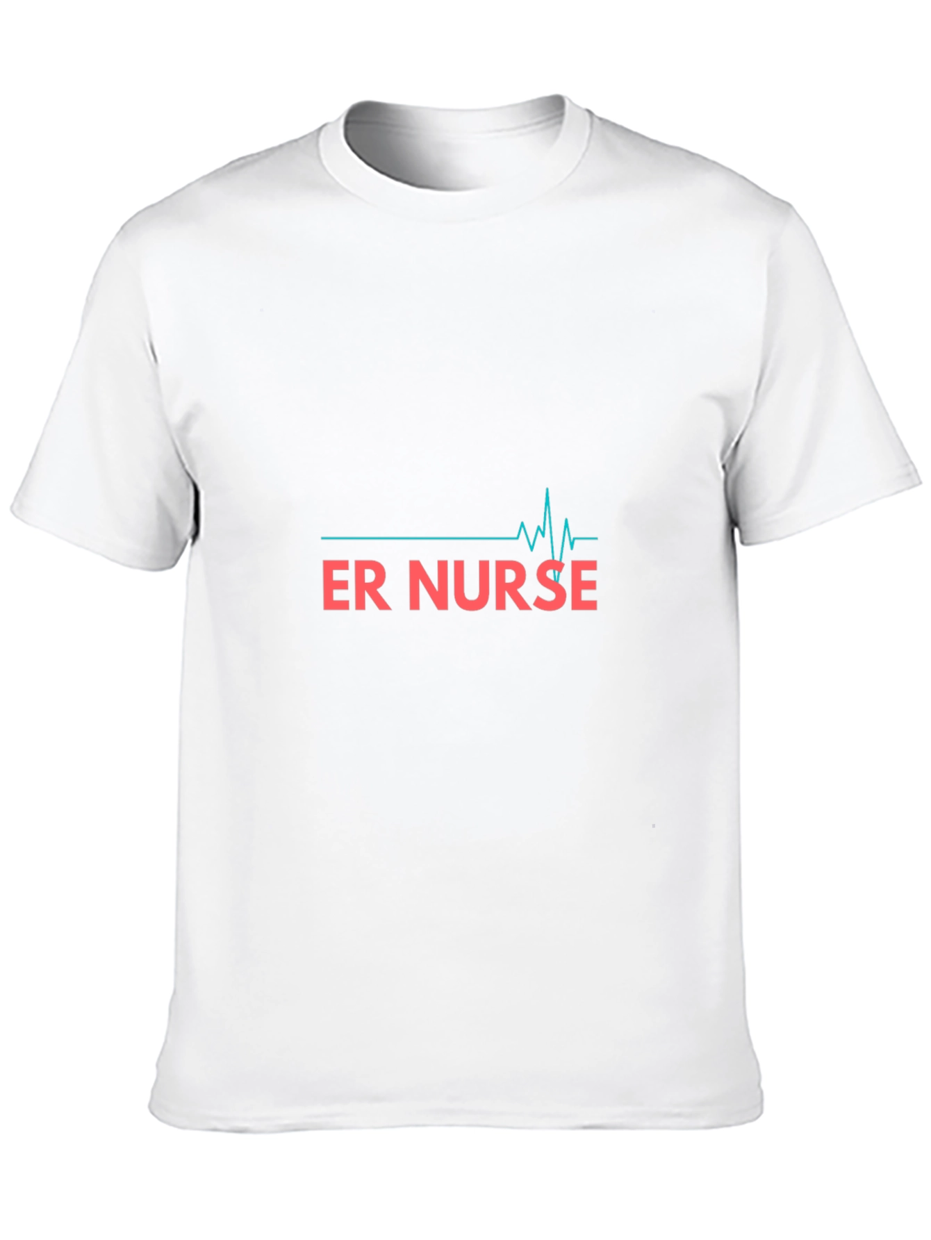ER Nurse Graphic T-Shirt - Black Cotton Blend