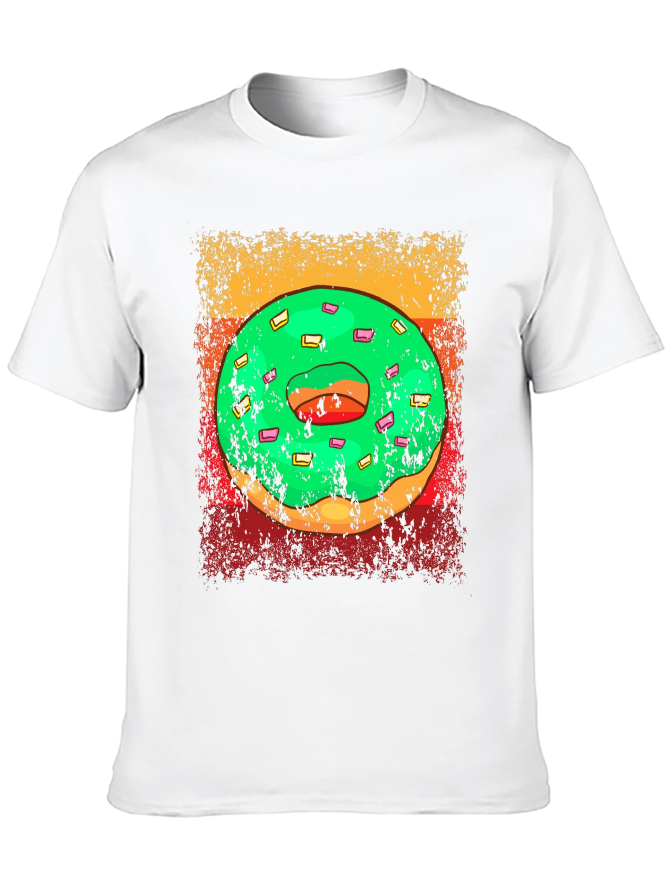 Donut Graphic Tee - Retro Style Donut Lover Shirt