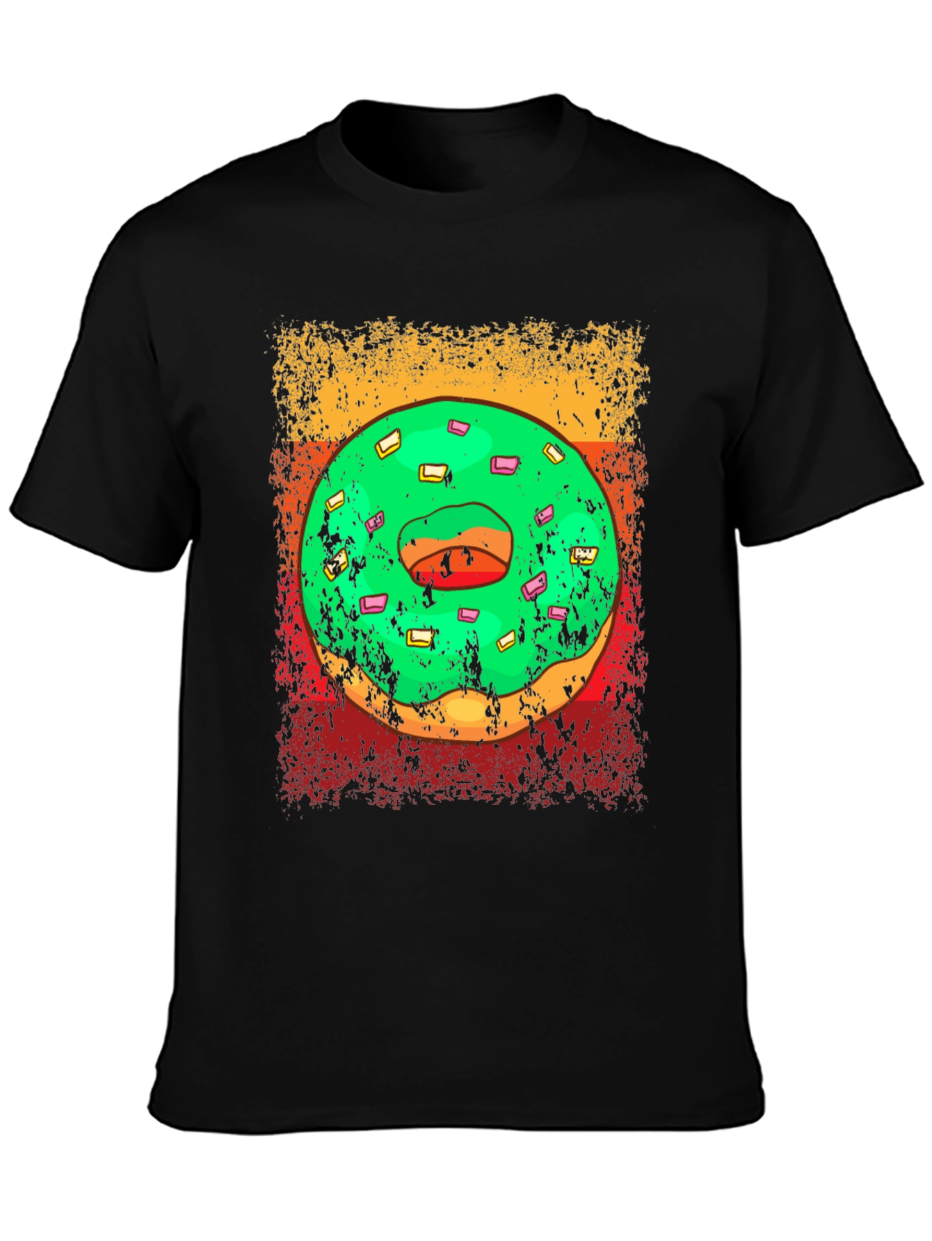 Donut Graphic Tee - Retro Style Donut Lover Shirt