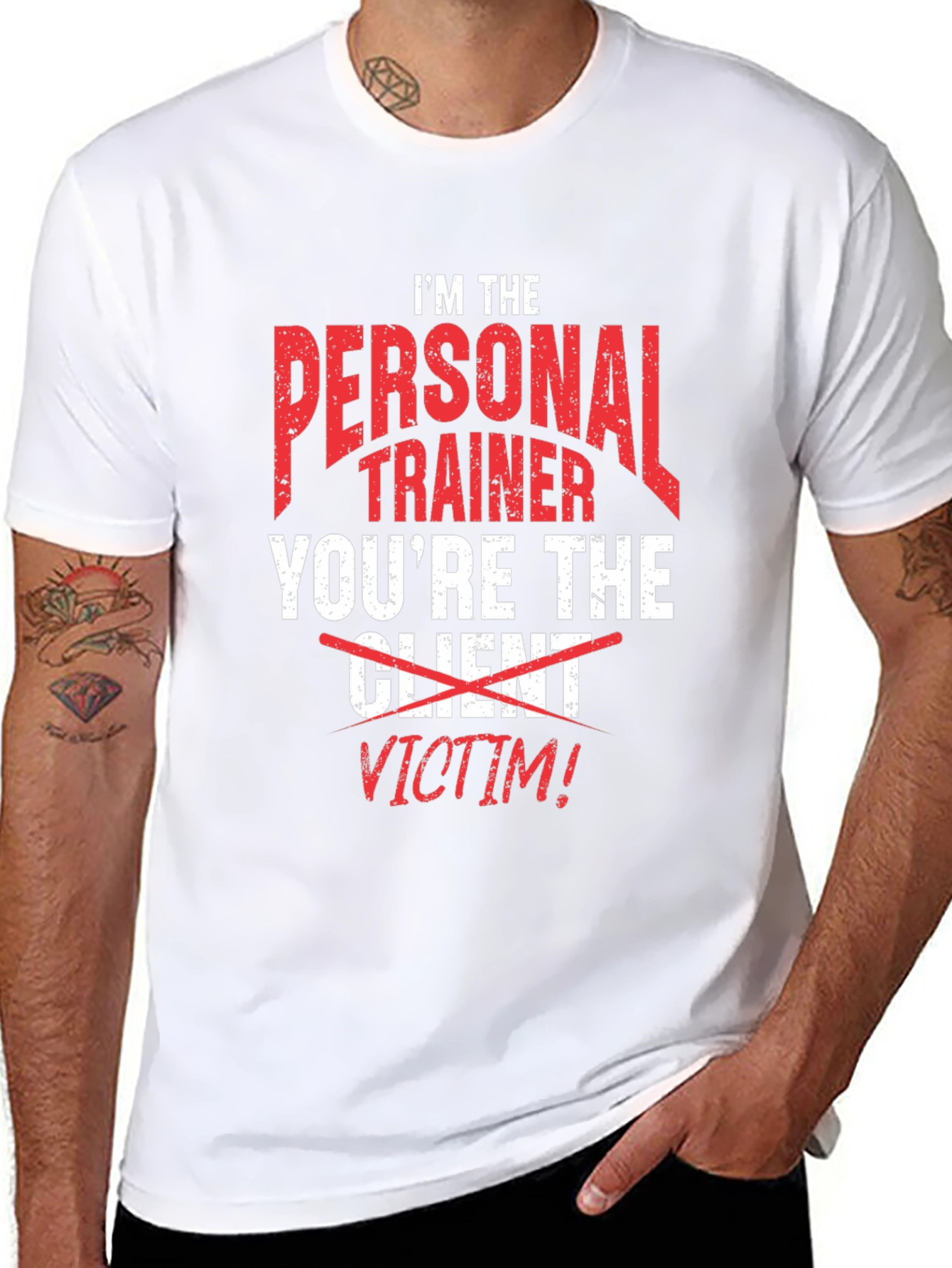 Personal Trainer Victim Funny T-Shirt