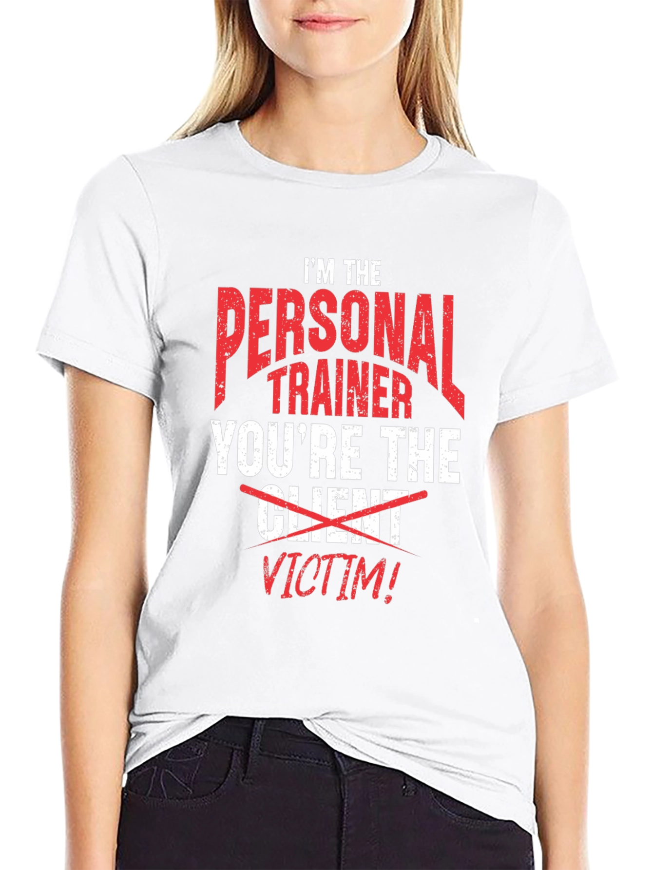 Personal Trainer Victim Funny T-Shirt