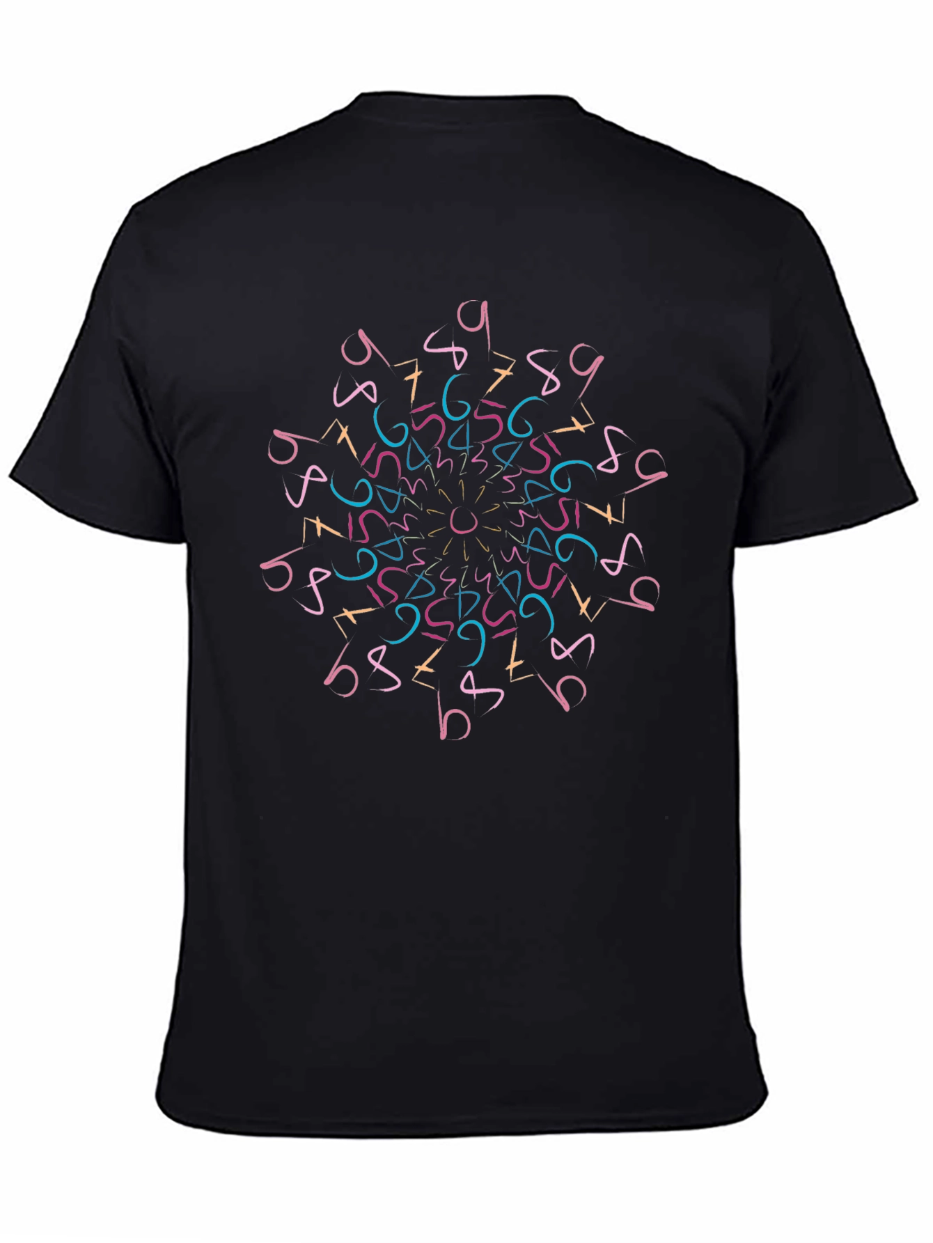 Geometric Numbers Mandala T-Shirt