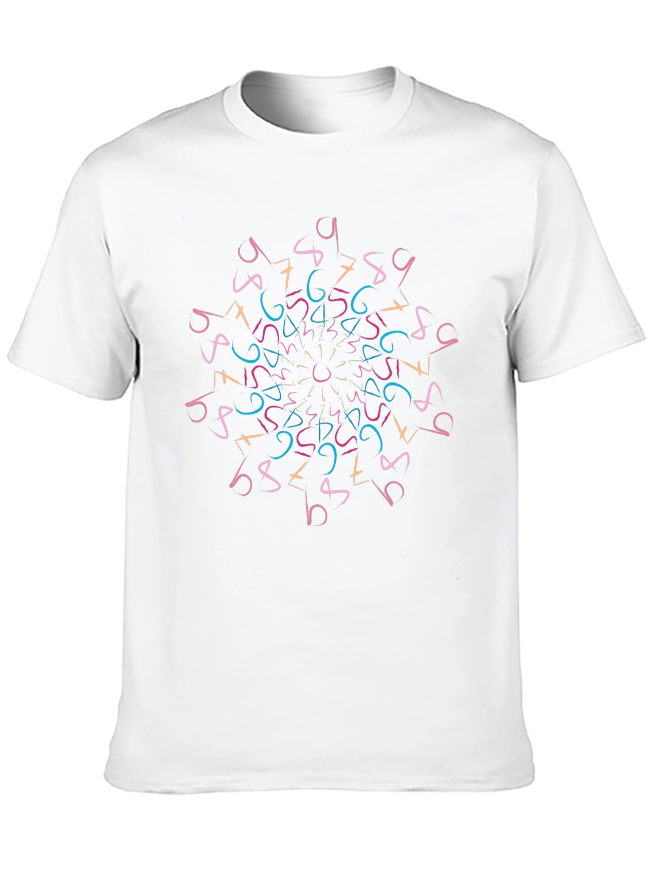 Geometric Numbers Mandala T-Shirt