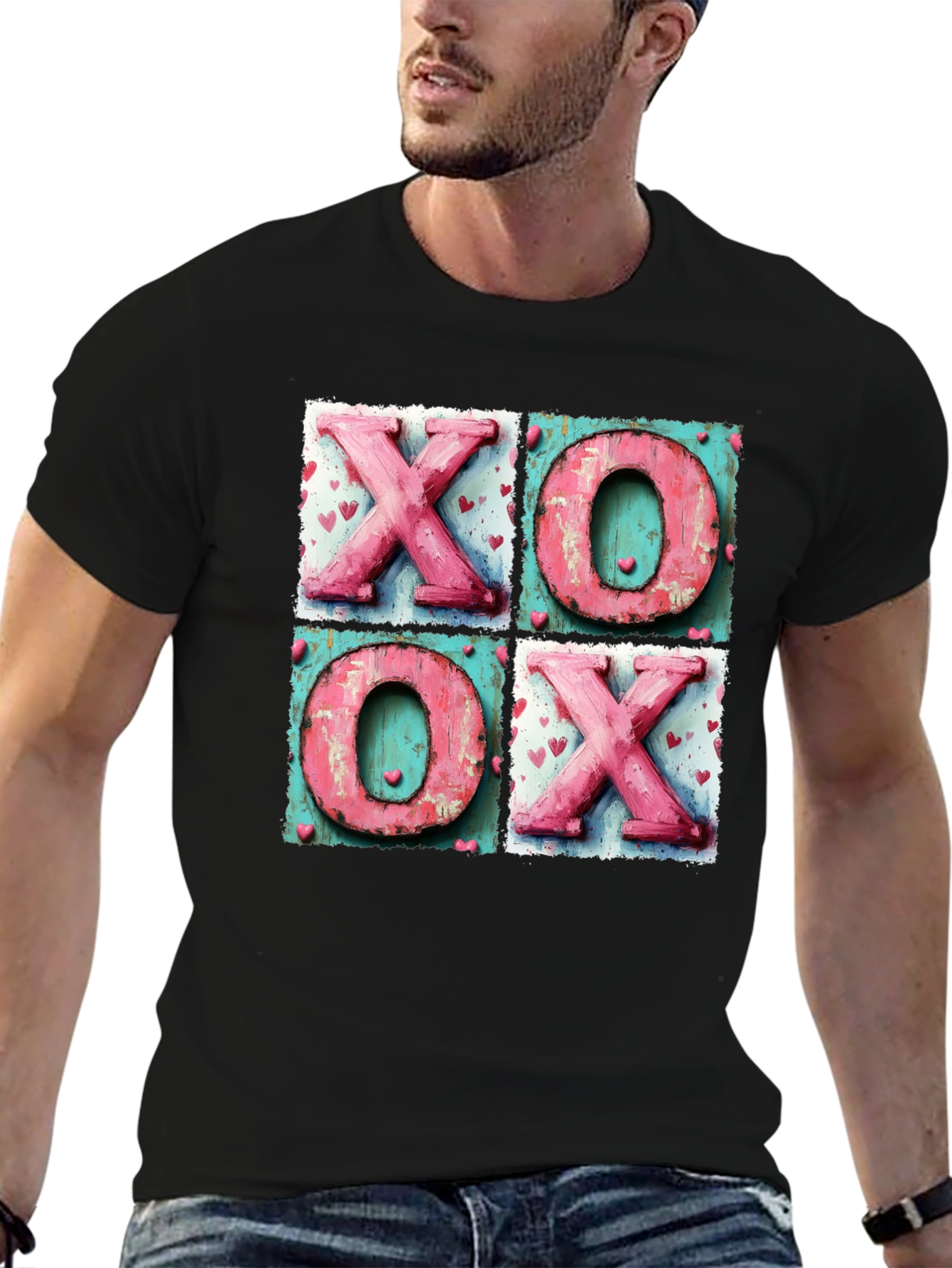 XO Pink Graphic Print T-Shirt