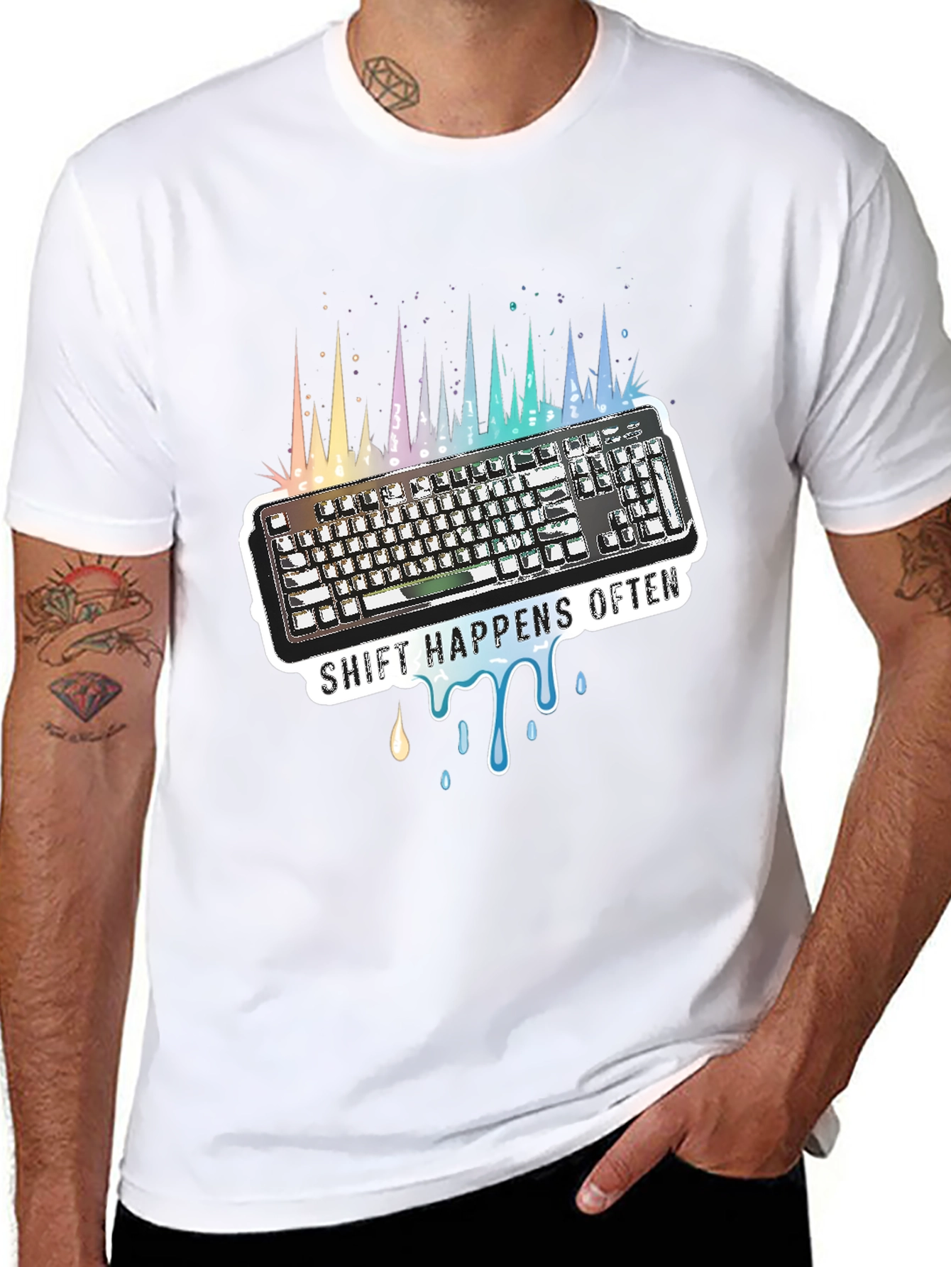 Shift Happens Often Keyboard T-Shirt